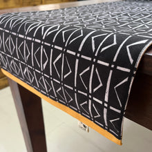 Load image into Gallery viewer, Table Runner - Mandana - with Yellow Border 58 X 12 in
