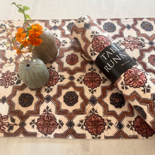 Load image into Gallery viewer, Table Runner - Painted Panels Tipu's Summer Palace 58 X 12 in
