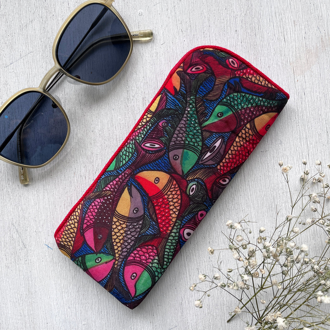 Spectacle Case - Kalighat Pat - Fish Wedding