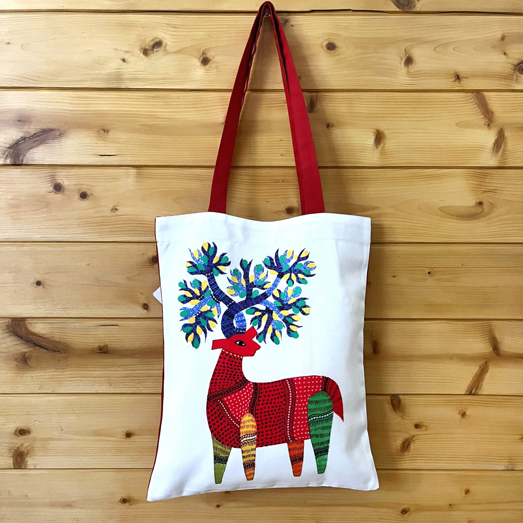 Tote Bag, Gond Deer