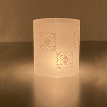 Load image into Gallery viewer, Tea Light Covers - White Textile
