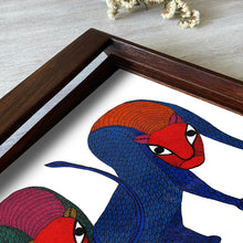 Load image into Gallery viewer, Teak Wood Tray - Gond Leopards
