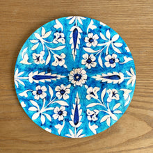 Load image into Gallery viewer, Trivet, round - Blue Pottery
