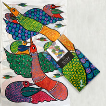 Load image into Gallery viewer, Scarf Crepe - Gond Bird
