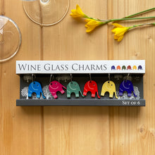 Load image into Gallery viewer, Wine Glass Charms - Elephants
