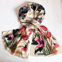 Load image into Gallery viewer, Scarf Crepe - Mughal Garden
