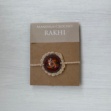 Load image into Gallery viewer, Rakhi - Mandala - Crochet - Baige
