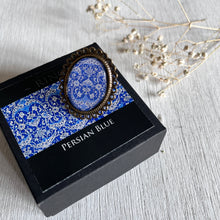 Load image into Gallery viewer, 25 mm Oval Ring - Persian Blue
