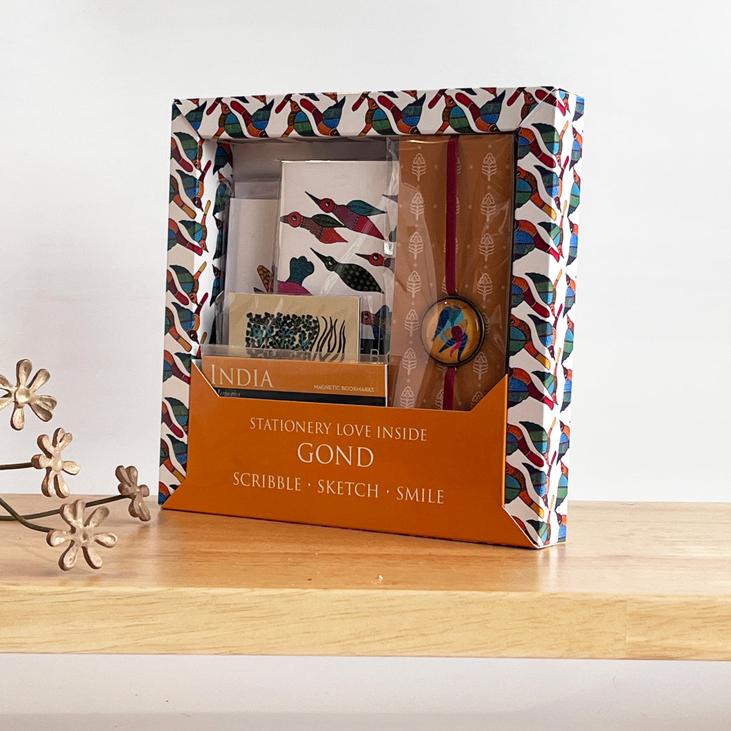 Rakhi Gift Hampers- Stationery Love - GOND
