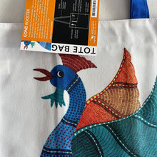 Load image into Gallery viewer, Tote Bag, Gond Rooster
