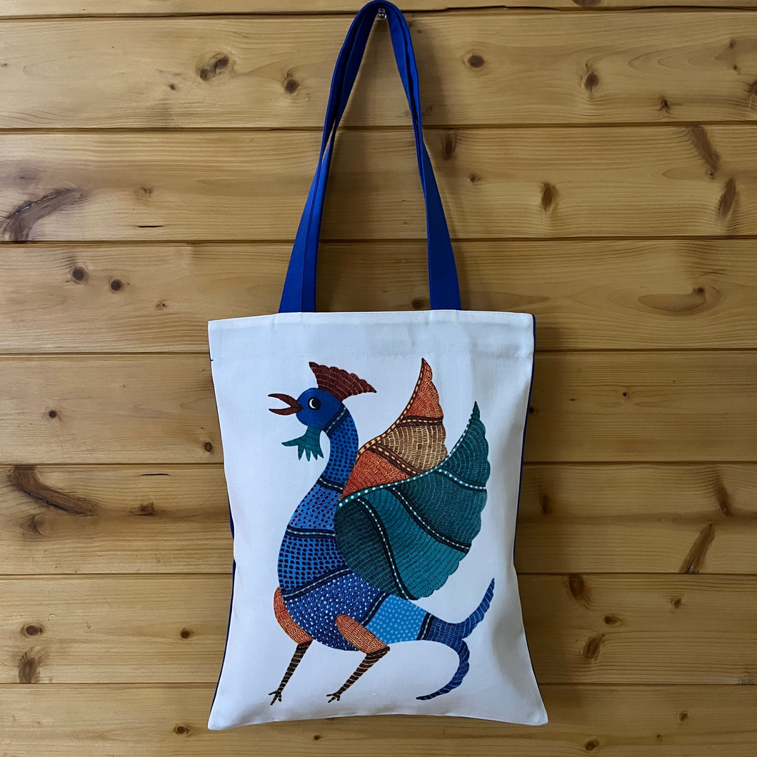 Tote Bag, Gond Rooster