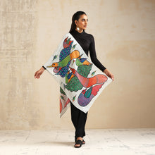 Load image into Gallery viewer, Scarf Crepe - Gond Bird
