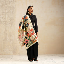 Load image into Gallery viewer, Scarf Crepe - Mughal Garden
