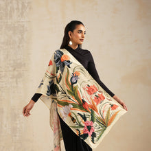 Load image into Gallery viewer, Scarf Crepe - Mughal Garden
