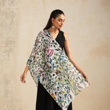 Load image into Gallery viewer, Scarf Chanderi - Vatika, Rajasthani Miniature
