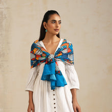 Load image into Gallery viewer, Scarf Crepe - Kalighat Pat - Fish
