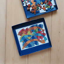 Load image into Gallery viewer, Jigsaw Puzzle 63 Pieces  - Gond Fish
