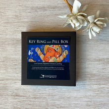 Load image into Gallery viewer, Gift Set  -  Keyring and Pill Box - Ganesh
