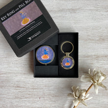 Load image into Gallery viewer, Gift Set  -  Keyring and Pill Box - Krishna
