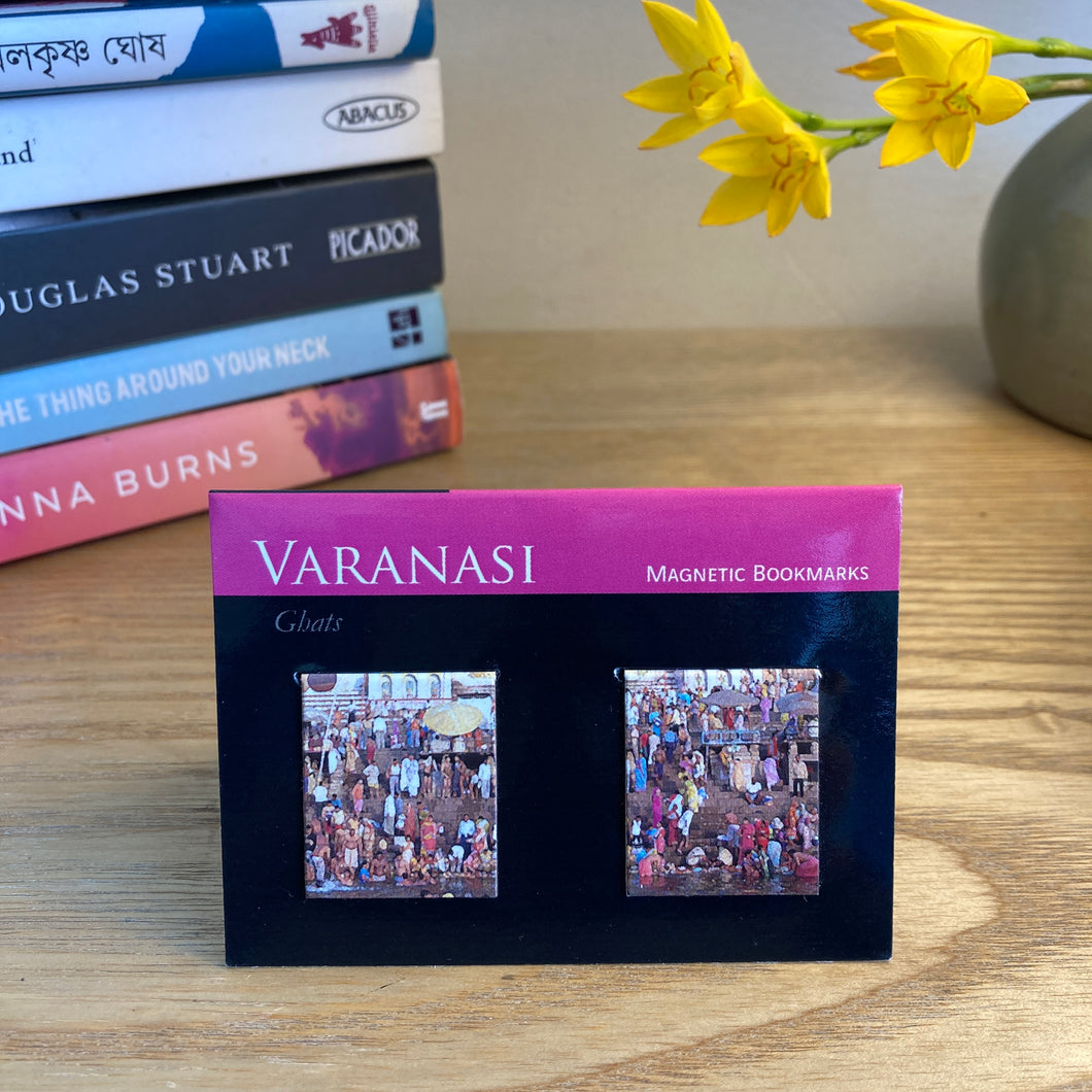 Magnetic Bookmarks set of 2 - Varanasi - Pink