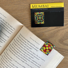 Load image into Gallery viewer, Magnetic Bookmarks set of 2 - Mumbai Vt Stained Glass
